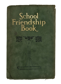 1929-1933 Geraldine Fitzgerald Personal 189 Page School Friendship Book with Original Photos, Invitations, Early Theater Programs and Tickets - Incredible Content